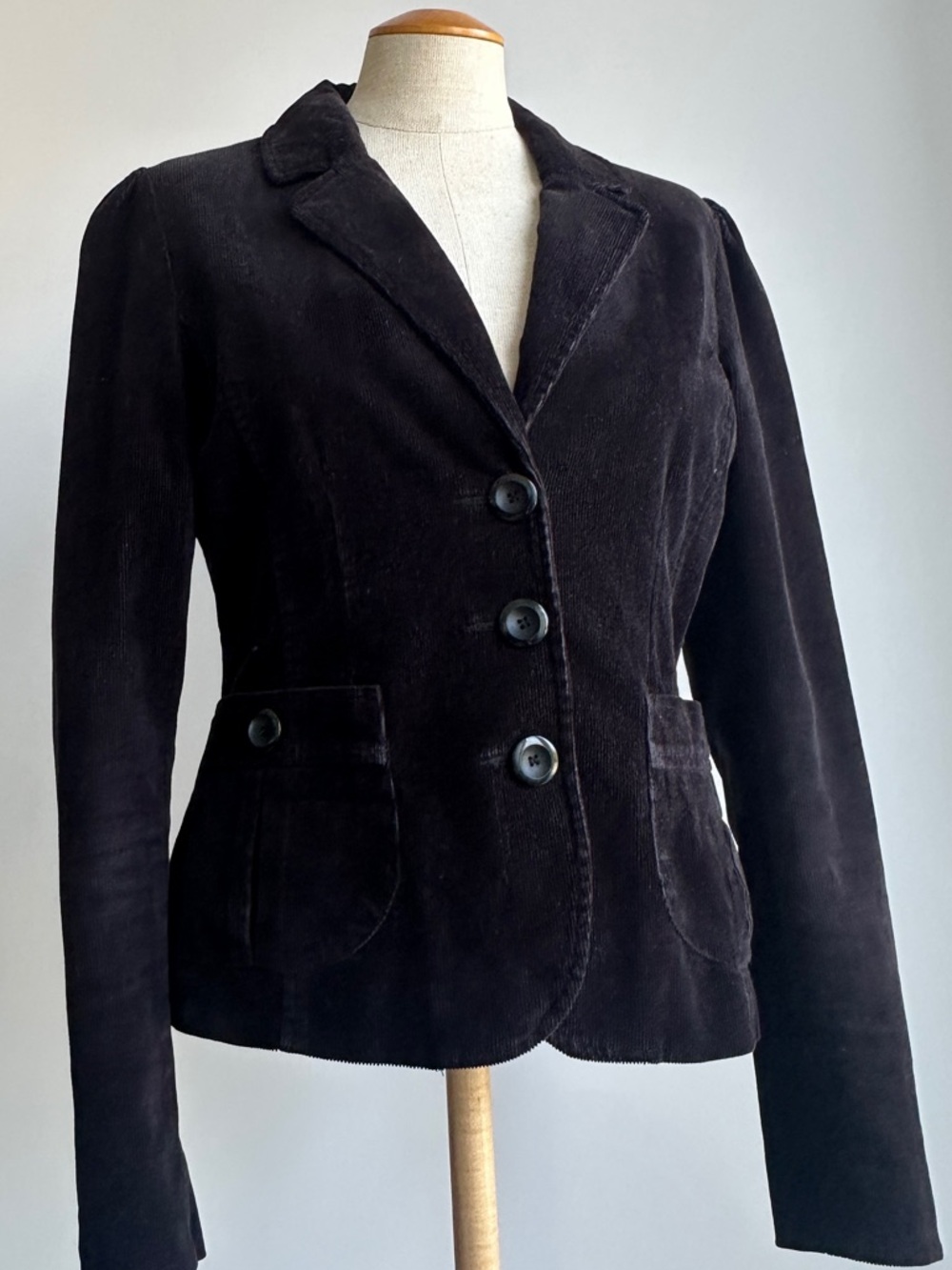 H&M Black Corduroy Blazer